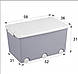 Контейнер для іграшок Tega Baby gray white, фото 3