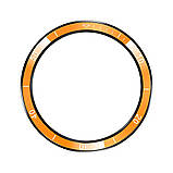 Безель для смарт годинника Xiaomi Watch S3/S4 PC Cover Ring Bumper Yellow-black + захисне cкло, фото 3