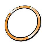 Безель для смарт годинника Xiaomi Watch S3/S4 PC Cover Ring Bumper Yellow-black + захисне cкло, фото 4