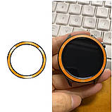 Безель для смарт годинника Xiaomi Watch S3/S4 PC Cover Ring Bumper Yellow-black + захисне cкло, фото 6
