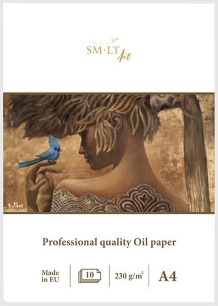 Склейка для олії PRO CREATE А4 230г/м2 10л білий лляний папір SM-LT Art