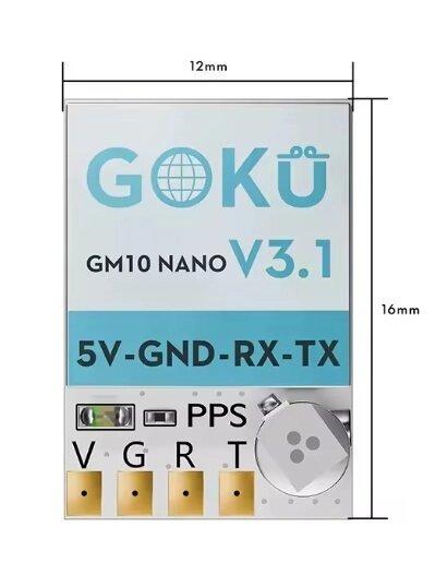 GPS модуль FLYWOO GOKU GM10 Nano V3.1, чіп M10050 (831237)