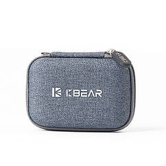 ⇒ KBEAR Fabric Case (Grey) - футляр кейс для зберігання та перенесення IEM навушників