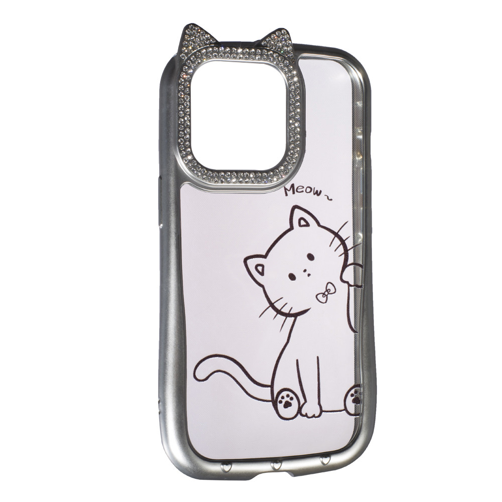Силіконовий чохол Cute Case для Apple iPhone 14 Pro Meow