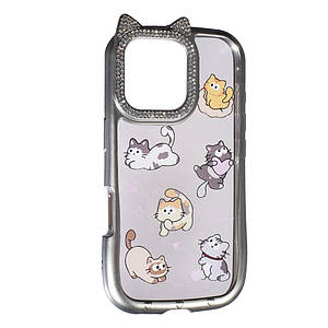 Силіконовий чохол Cute Case для Apple iPhone 16 Pro Sweet Cat