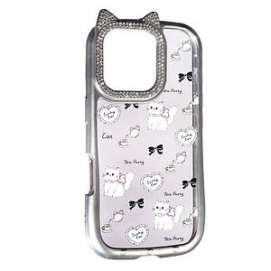 Силіконовий чохол Cute Case для Apple iPhone 16 Pro Tea Party