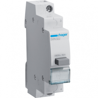 Вимикач кнопковий 230W 16А 1НО SVN322 Hager