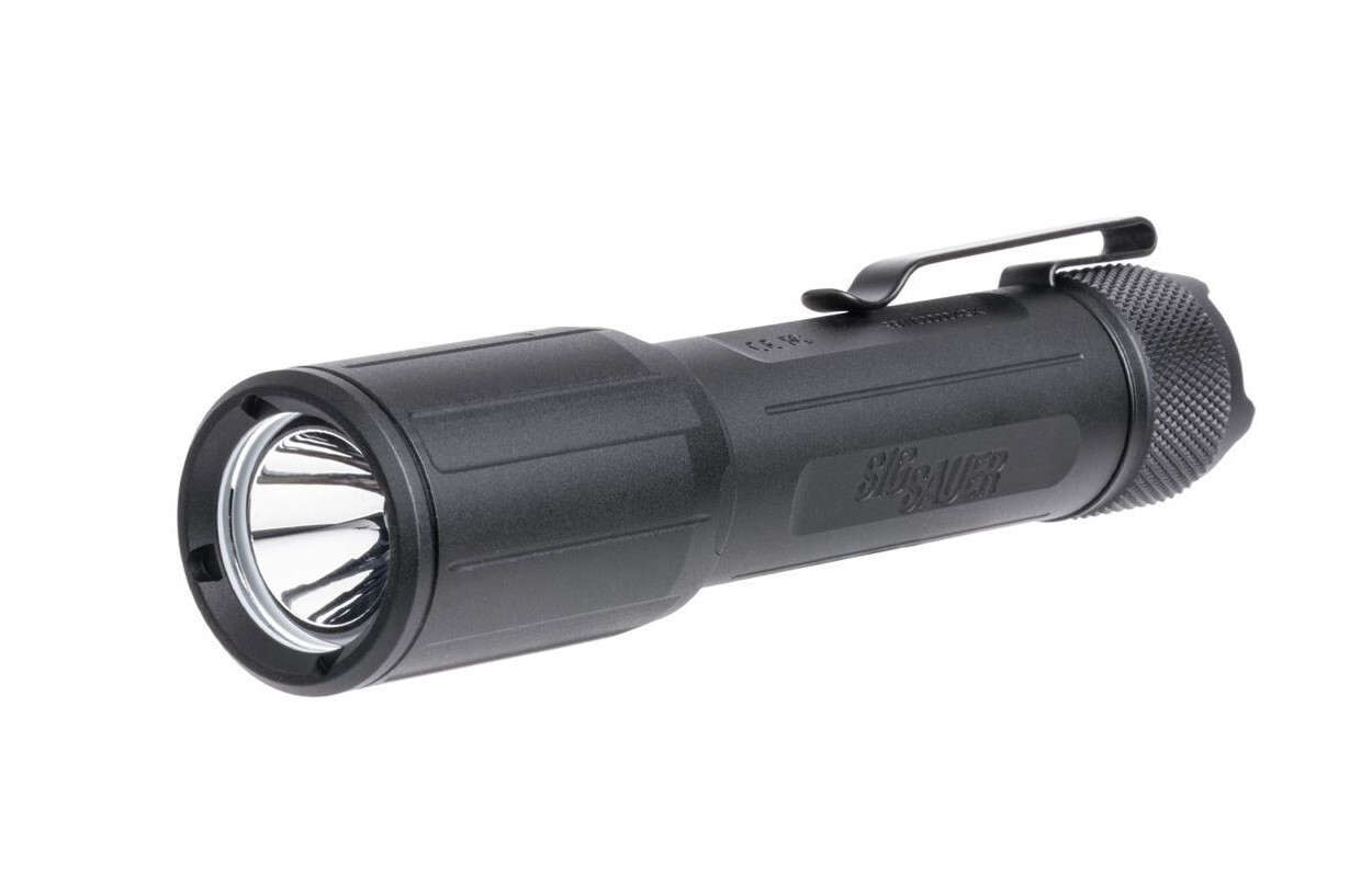 Ліхтар Sig Optics FOXTROT-EDC, FULL-SIZE, RECHARGEABLE, HANDHELD FLASHLIGHT, WHITE LIGHT, BLACK