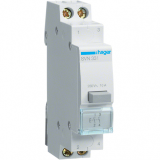 Вимикач кнопковий зворотній 230W 16А 2НО SVN331 Hager