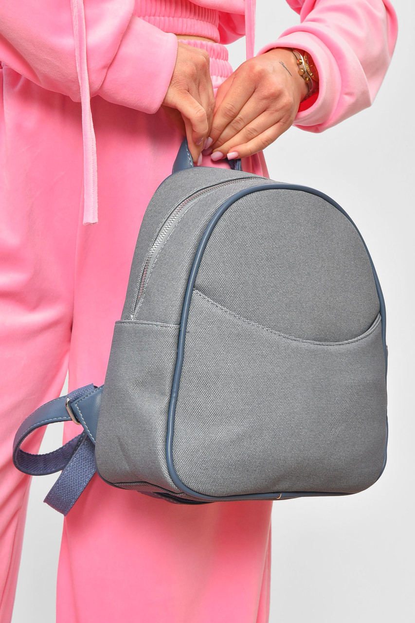 Рюкзак жіночий з екошкіри блакитного кольору 201950P, фото 1