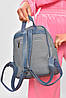 Рюкзак жіночий з екошкіри блакитного кольору 201955P, фото 3