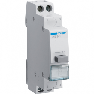 Вимикач кнопковий зворотній 230W 16А 2НО SVN341 Hager