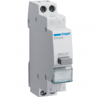 Вимикач кнопковий 230W 16А 2НО SVN342 Hager