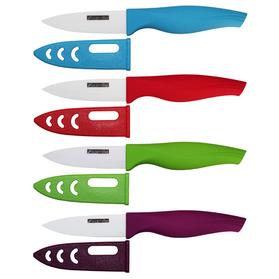 Ніж кухонний керамічний Kamille для чищення овочів KM-5155, фото 1