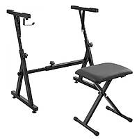 VEVOR Набір для клавіатури Стійка для клавіатури Стійка для клавіатури Z-подібної форми Q195 сталь Тримач клавіатури регулюється