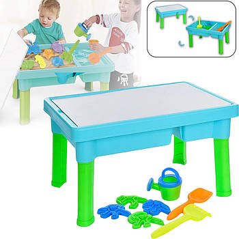 Столик-пісочниця з лійкою, лопатками та формами R399-15A-20A