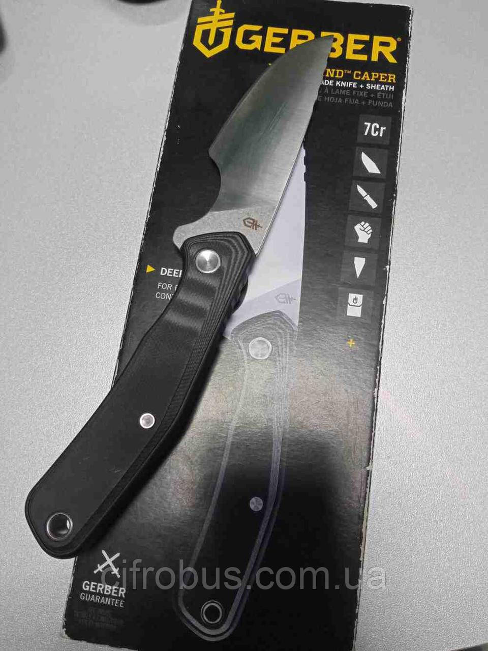 Сувенірний туристичний похідний ніж Б/У Gerber Downwind Caper, фото 1