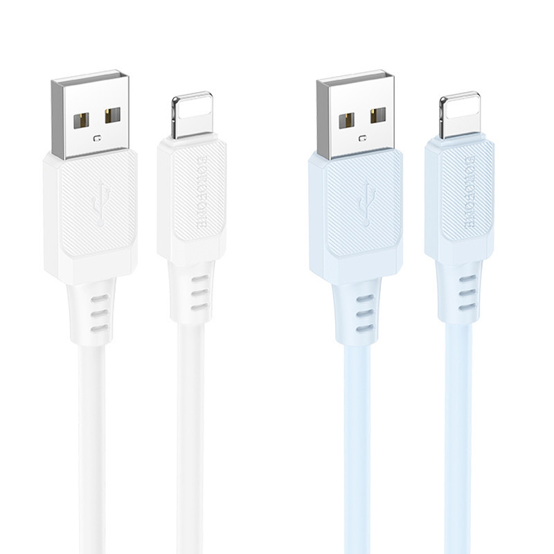 Дата кабель Borofone BX115 Lotto USB to Lightning 2.4A (1m)
