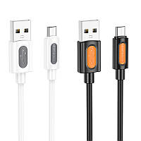 Дата кабель Borofone BX114 Structure USB to MicroUSB 2.4A (1m)