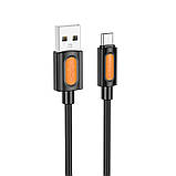 Дата кабель Borofone BX114 Structure USB to MicroUSB 2.4A (1m), фото 3