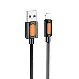 Дата кабель Borofone BX114 Structure USB to Lightning 2.4A (1m), фото 3