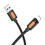 Дата кабель Borofone BX114 Structure USB to Lightning 2.4A (1m), фото 4