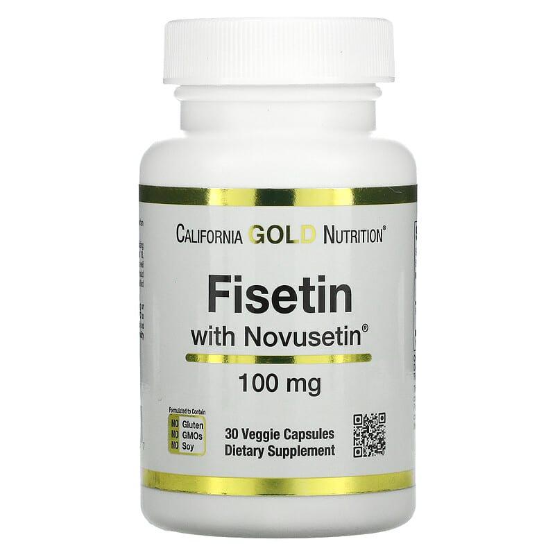 Антиоксидант Физетин California Gold Nutrition Fisetin with Novusetin 100 мг 30 капс.