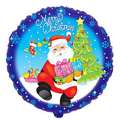 НР342 Коло 18" FLEXMETAL-ФМ Merry Christmas - Санта з подарунками
