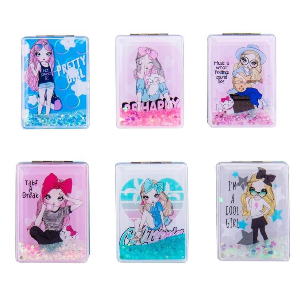 Косметичне дзеркальце "Дівчатка", 8,5 см ELISEY, фото 1