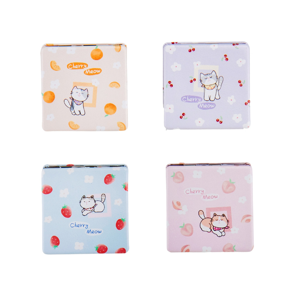 Косметичне дзеркальце "Cherry meow", 6 см ELISEY, фото 1