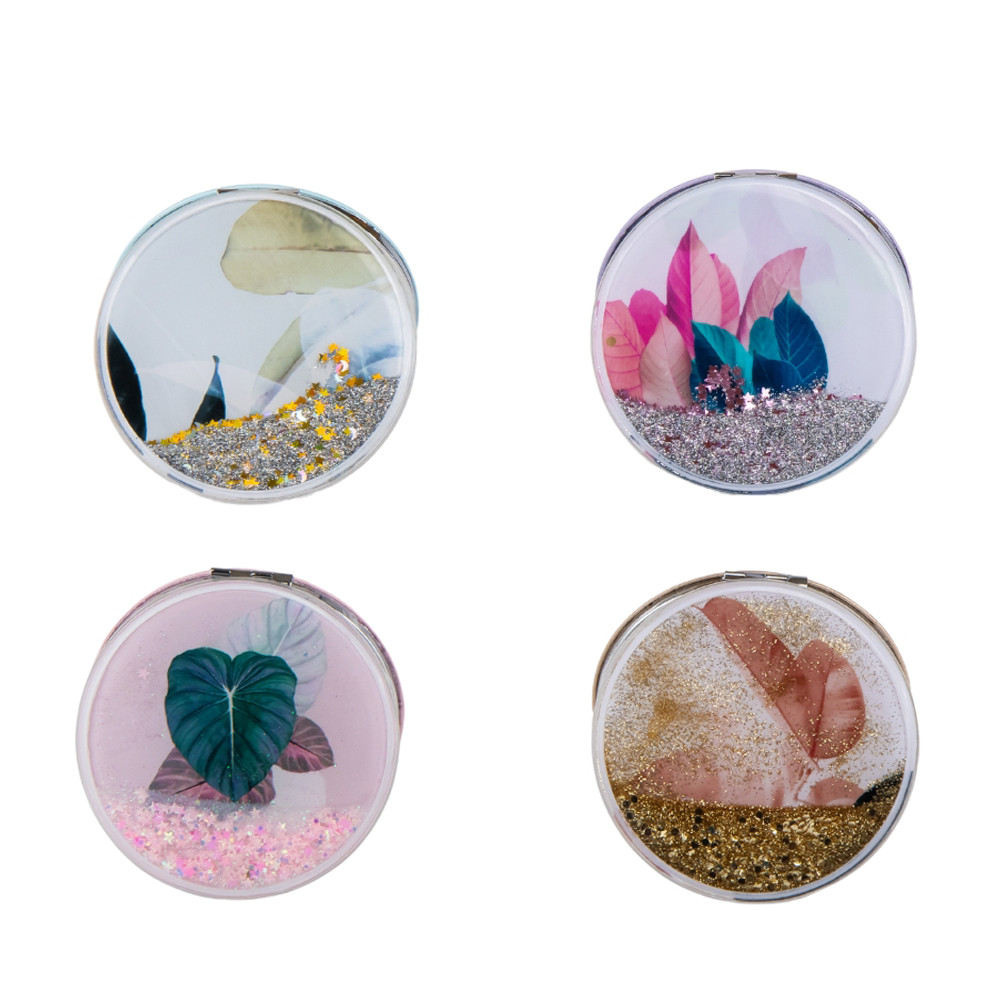 Косметичне дзеркальце "Leaves", 8 см ELISEY, фото 1