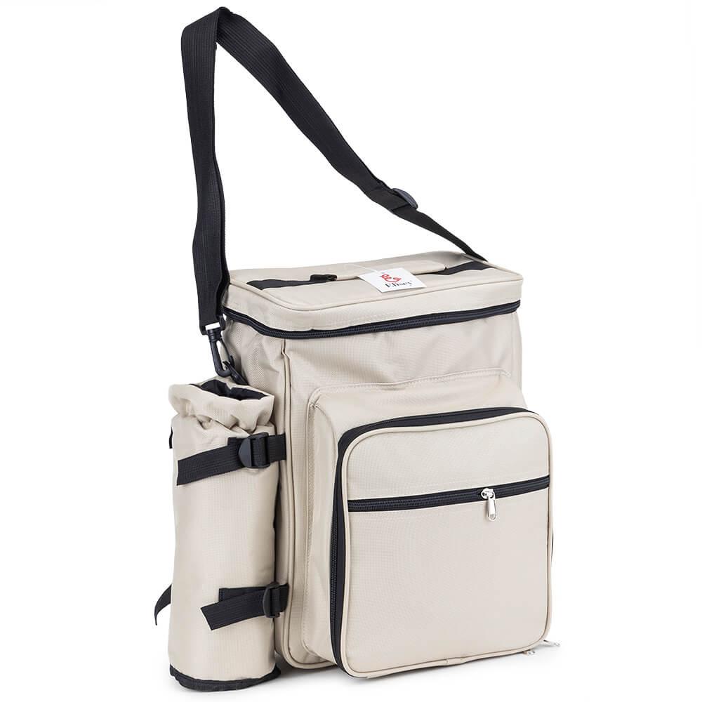 Сумка для пікніка "Кемпінг" на 2 особи, бежева ELISEY, фото 1
