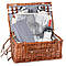 Кошик для пікніка "Атмосфера" на 4 особи, коричневий ELISEY, фото 3