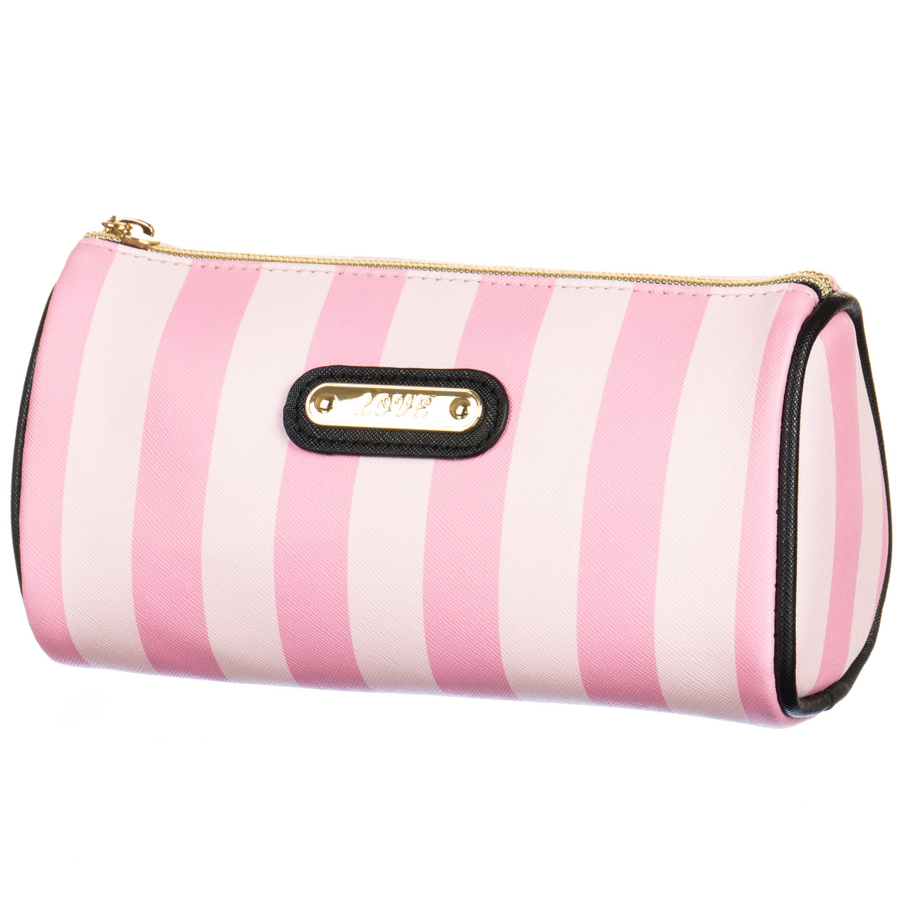 Косметичка рожева "Смужки" (20*12*7) ELISEY, фото 1