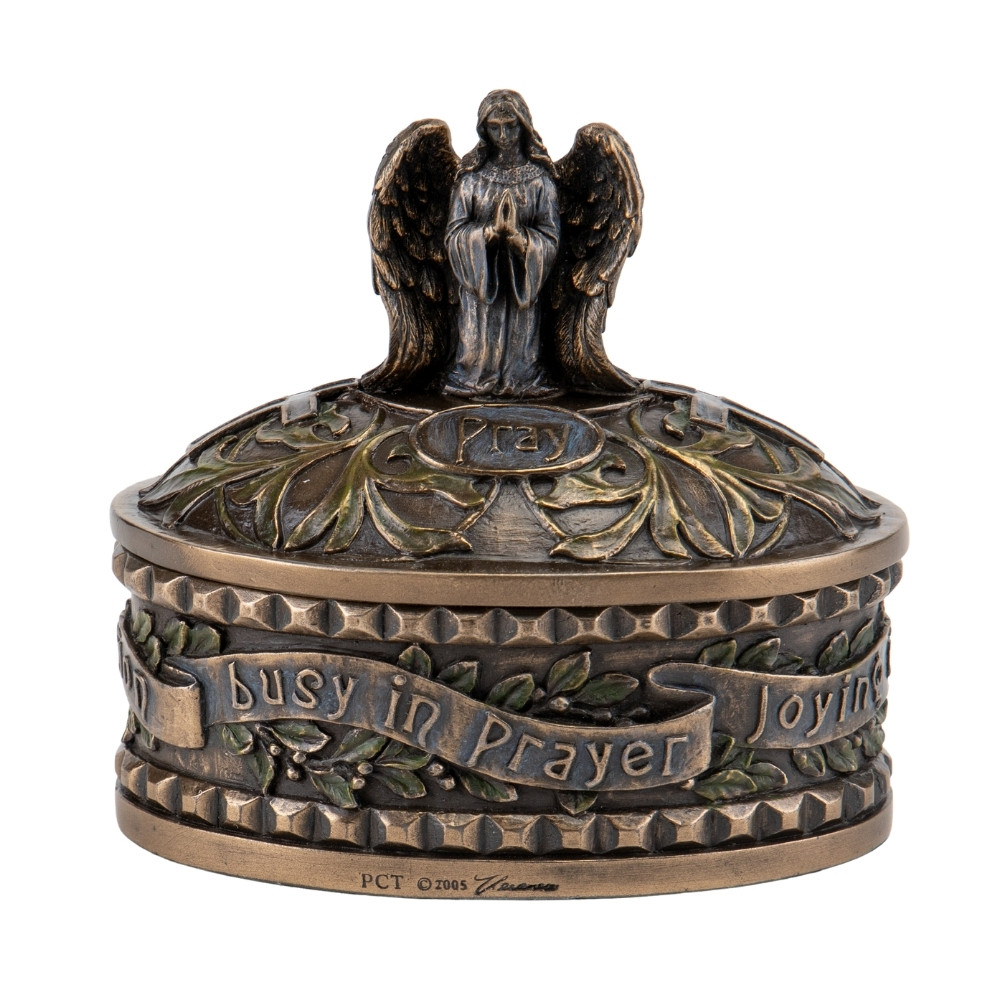 Шкатулка "Янгол у молитві" (9 см) VERONESE, фото 1