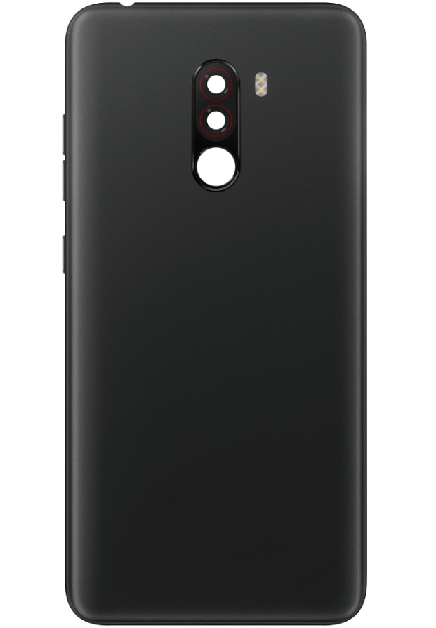 Задня кришка Xiaomi Pocophone F1 чорна Graphite Black + Скло камери, фото 1