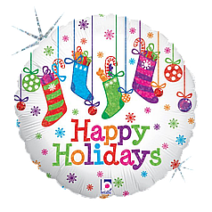 НР057 Коло 18" GRABO-ГР Happy Holidays - носочки (УП)