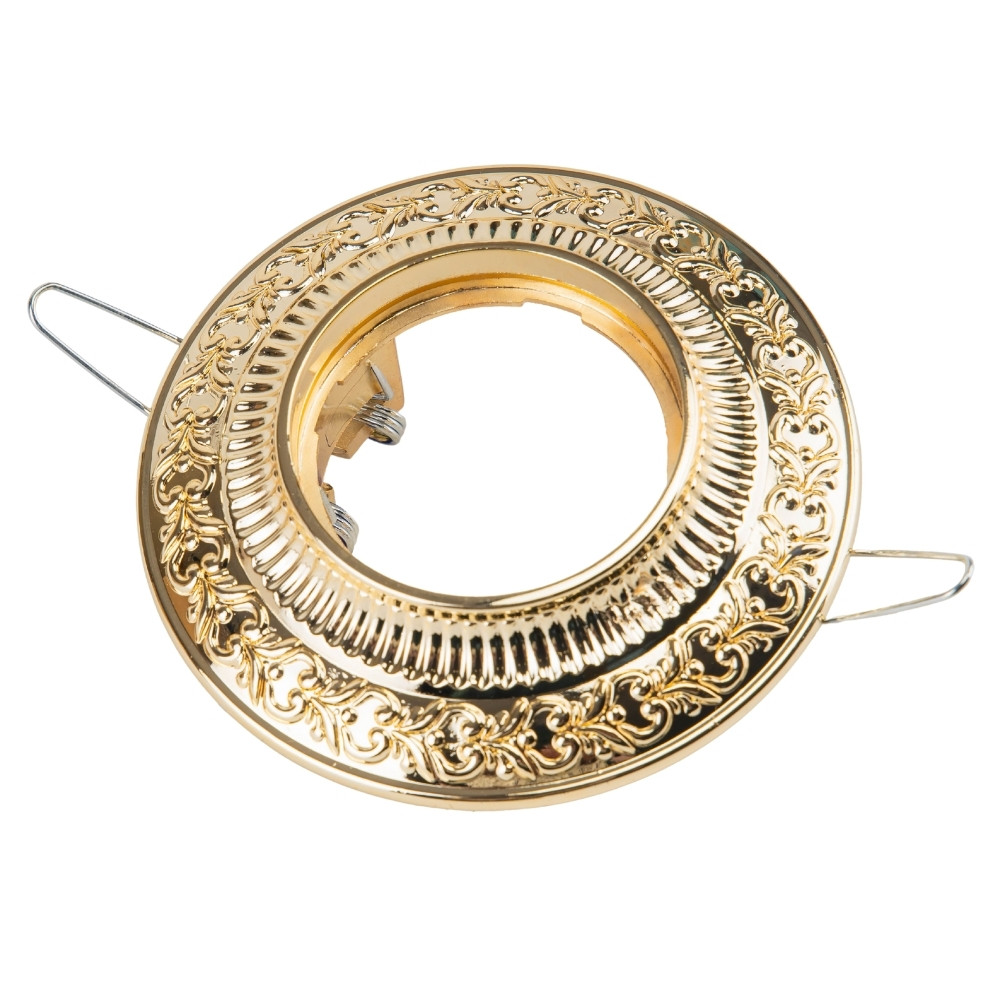 Світильник точковий декоративний "Бароко", золотий, 10 см ELISEY, фото 1