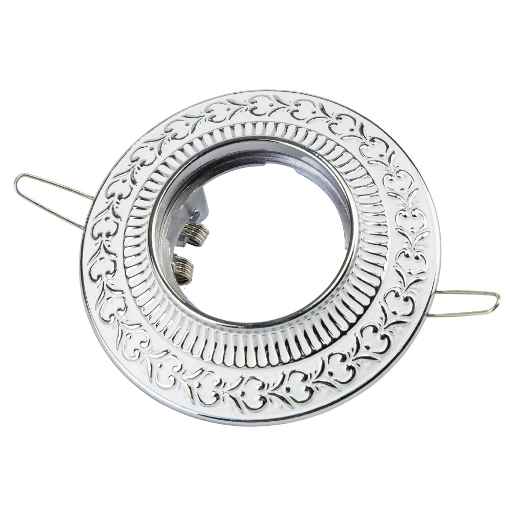 Світильник точковий декоративний "Бароко", срібний, 10 см ELISEY, фото 1