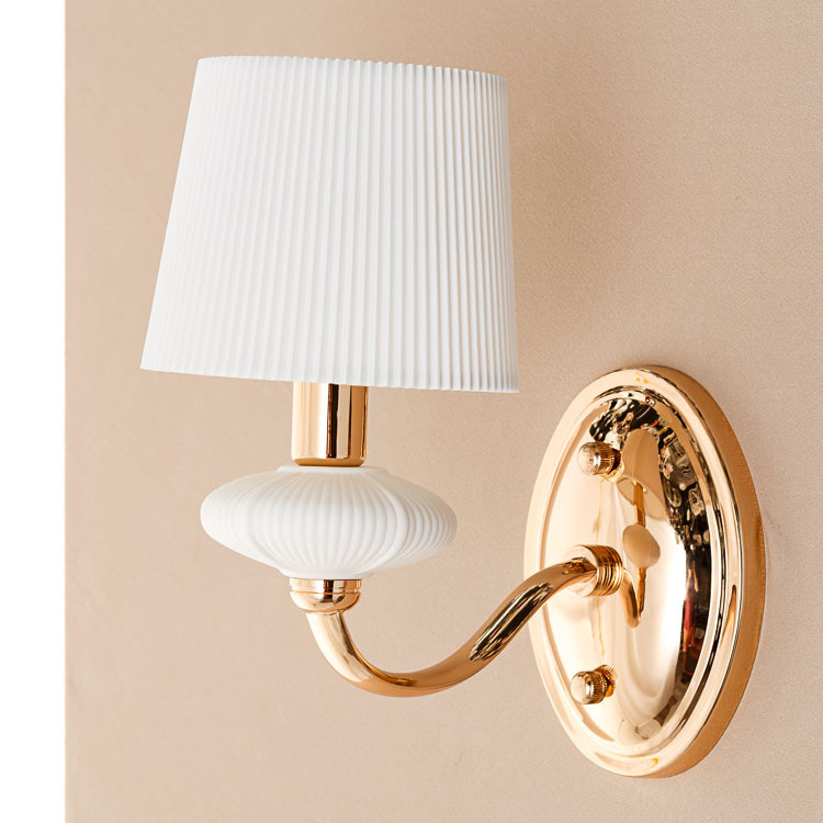 Бра на 1 лампу білого кольору з абажуром  ELISEY, фото 1