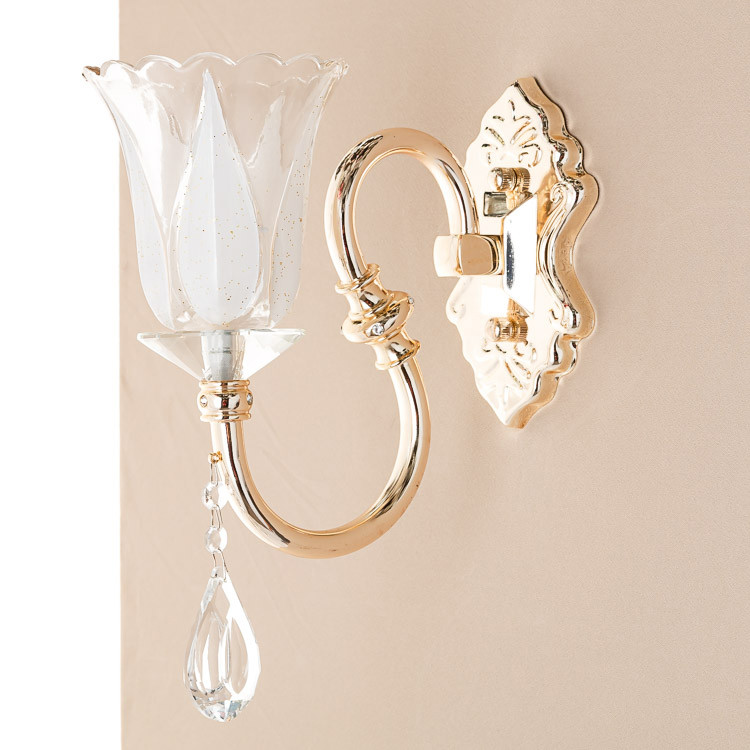 Бра золота у формі квітки з кришталевим декором  ELISEY, фото 1