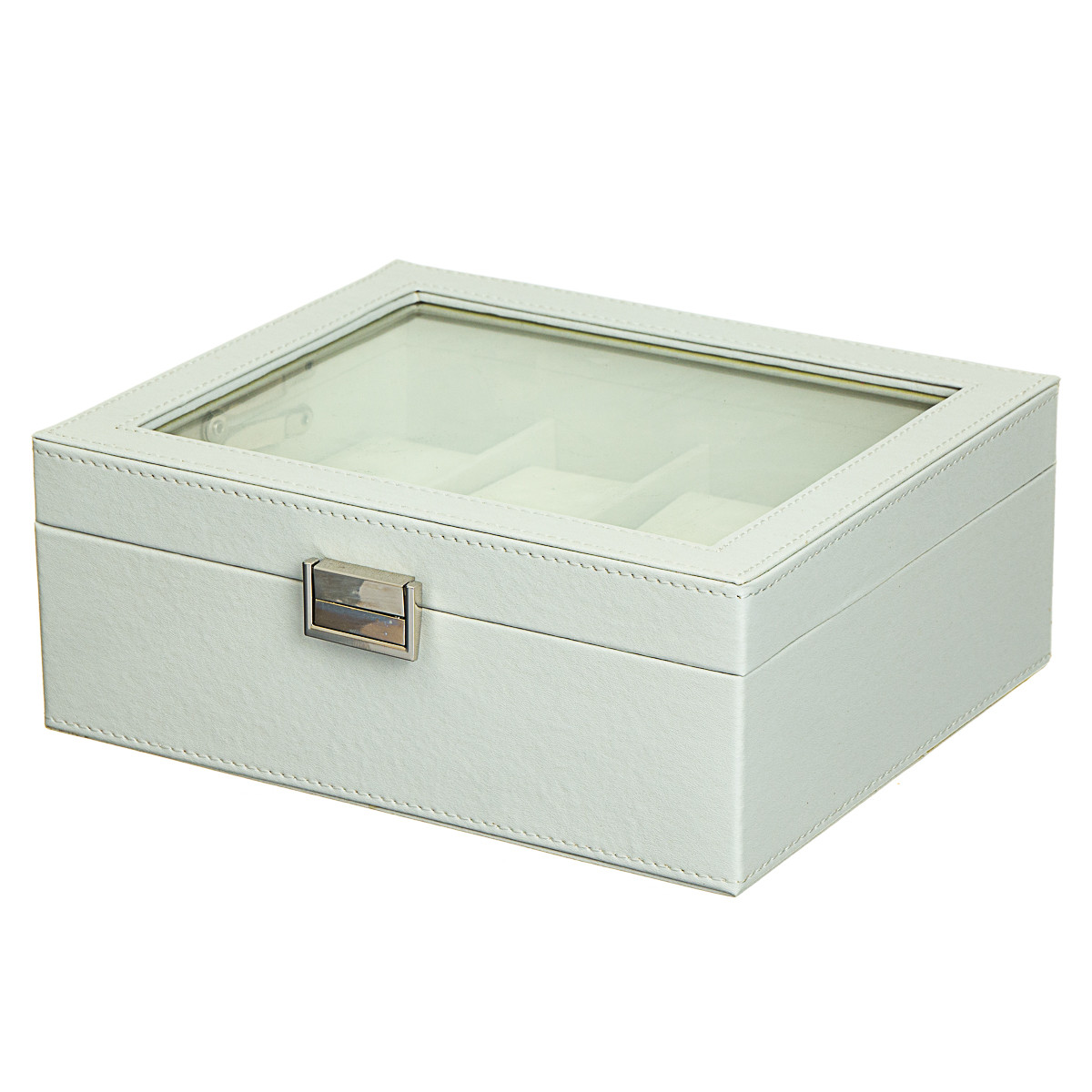 Скринька для годинника 8 шт. Білий колір ELISEY, фото 1