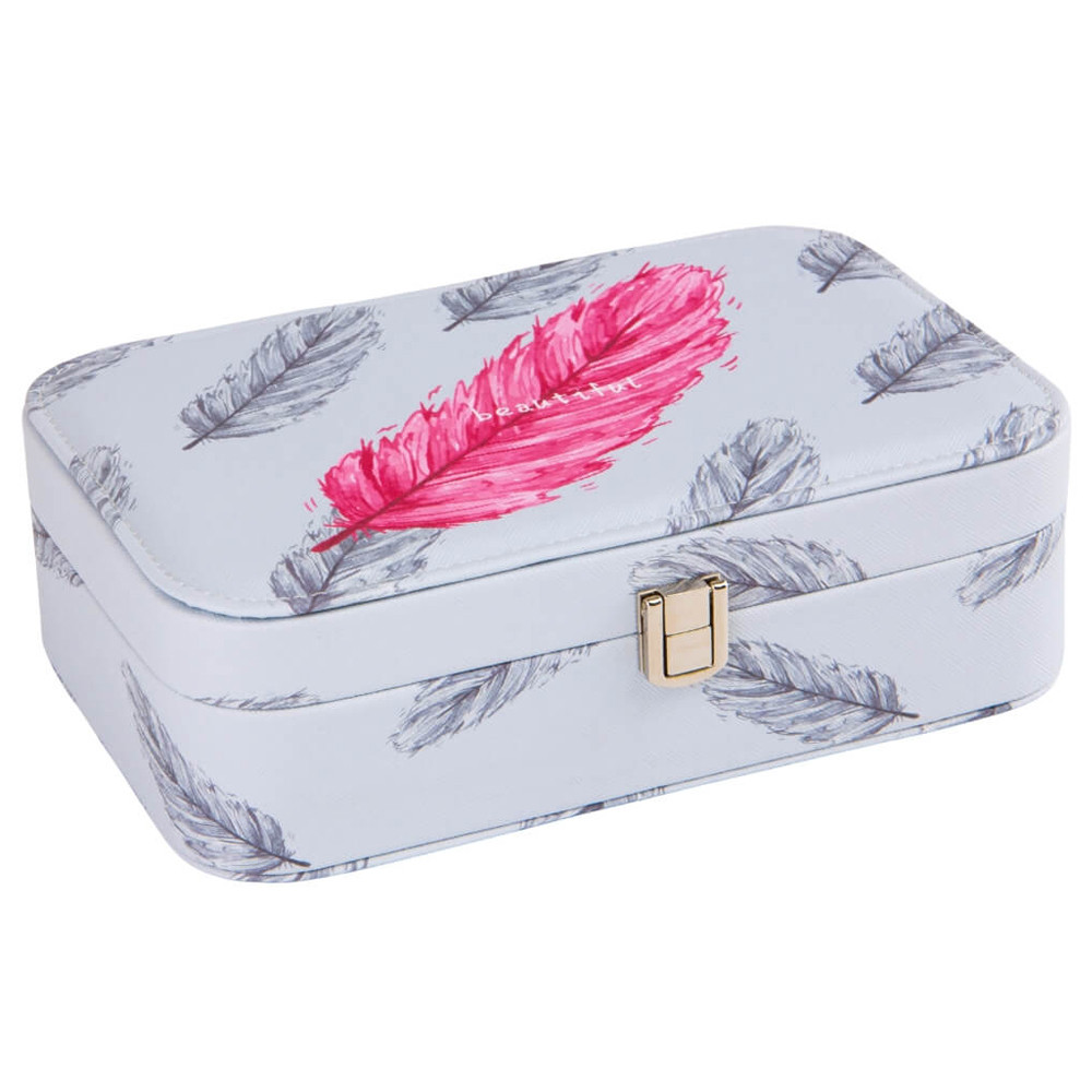 Скринька для прикрас "Золоте перо", 14,5*22,5*7 см * Рандомний вибір дизайну ELISEY, фото 1