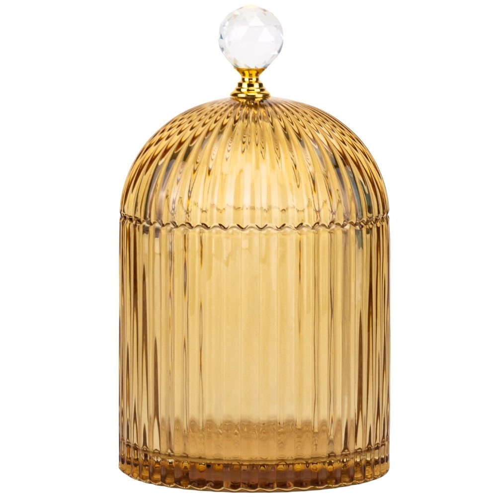 Ємність для зберігання "Топаз", золота, 16 см ELISEY, фото 1