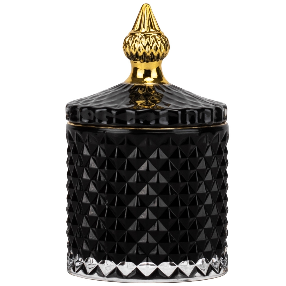 Ємність для зберігання "Фаріда", чорна, 14 см ELISEY, фото 1