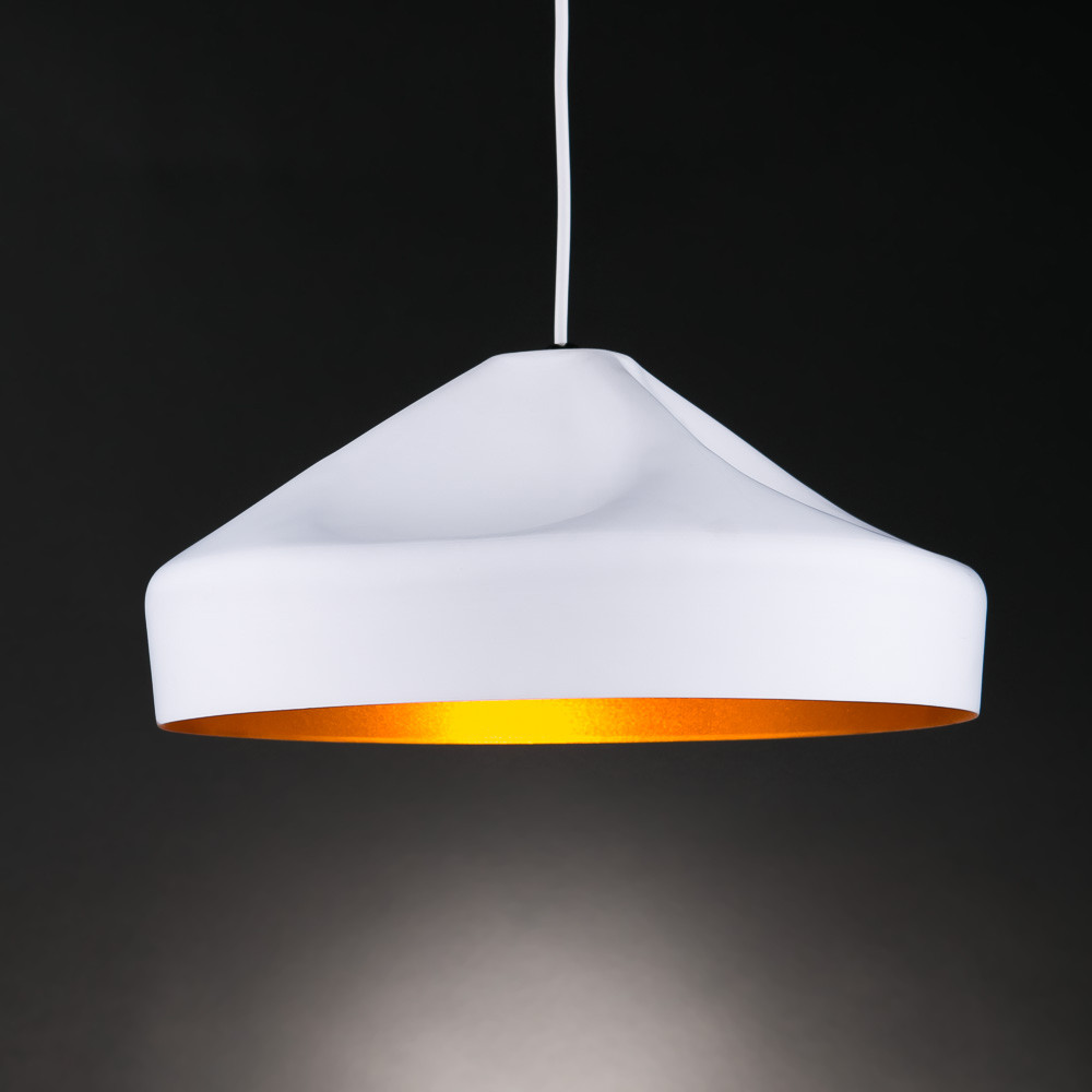 Люстра біла із золотим ELISEY, фото 1