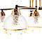 Люстра пристібна коричневого кольору на 6 прозорих плафонах ELISEY, фото 4