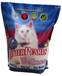 Кварцовий наповнювач для туалетів котів Litter Pearls ВЕЛЛЕНЕС (Wellness) 3,4 л/1,59кг