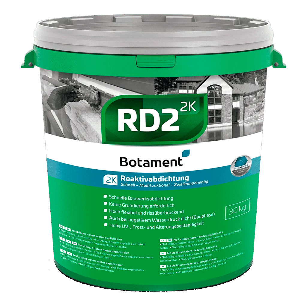 Швидка багатофункціональна 2К гідроізоляція MC-Bauchemie Botament RD 2 The Green 1, 8 кг