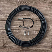 Коаксіальний кабель RG58 50 Ом 10 метрів + F-роз'єми + антенний перехідник TS9